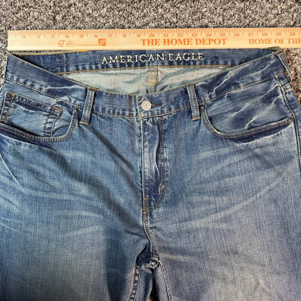 Vintage American Eagle Size 38x36 Mens Low Rise Bootcut Jeans Size